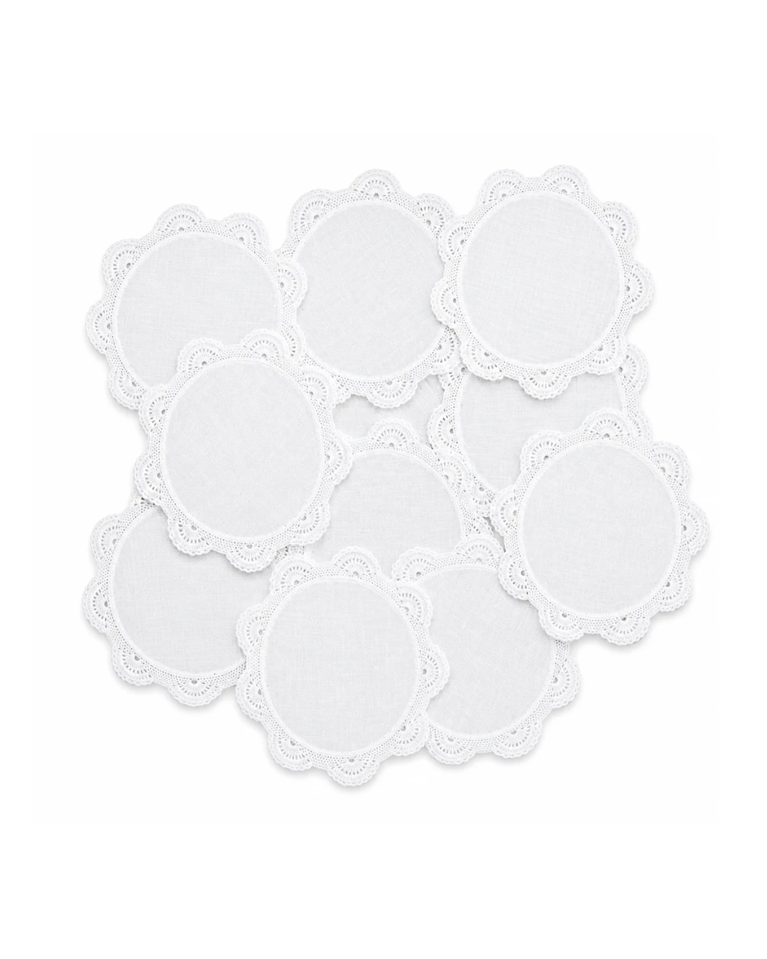 Base plato pan de lino punta crochet