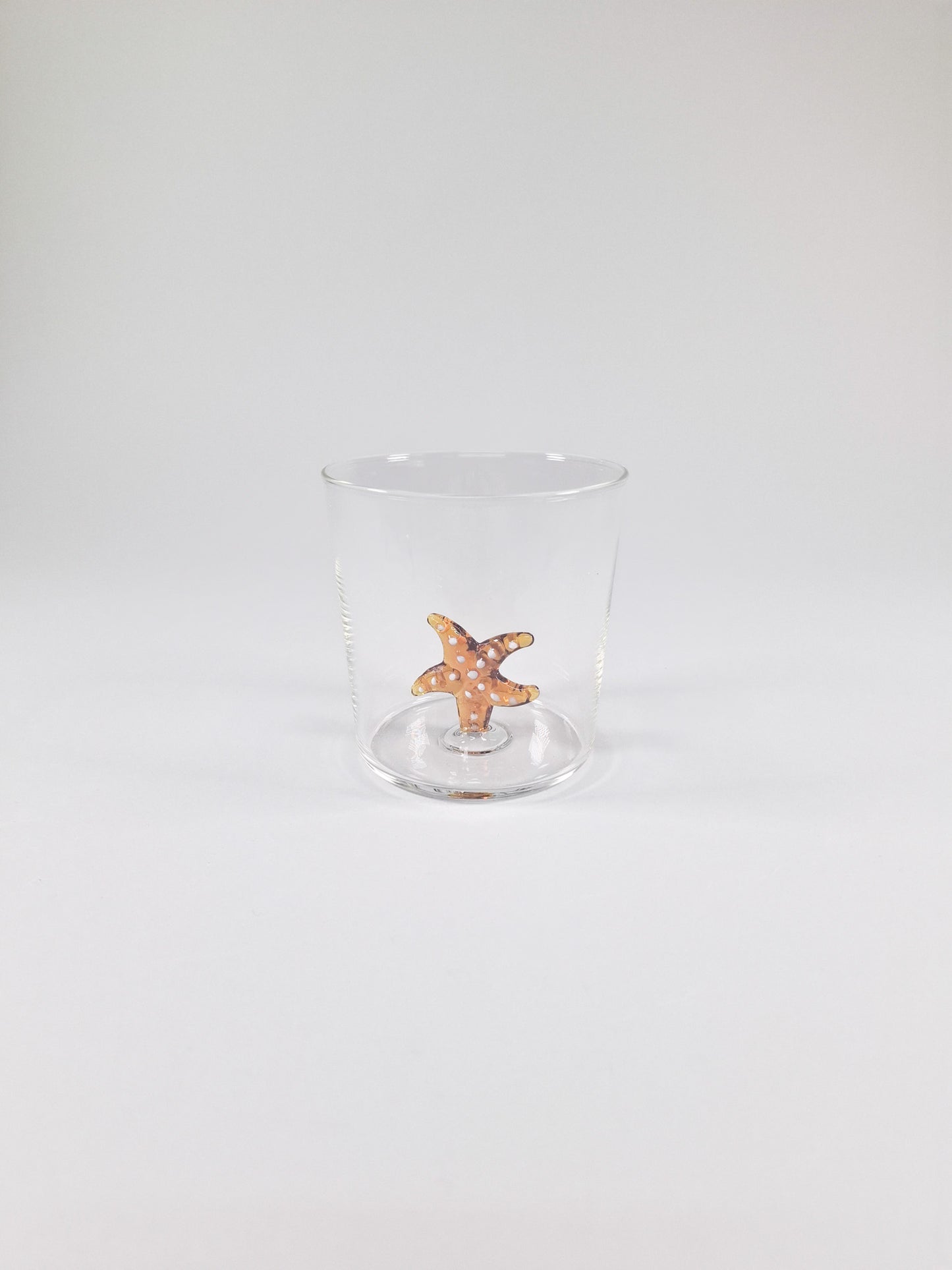 Set de 4 vasos de cristal con detalle de Estrella