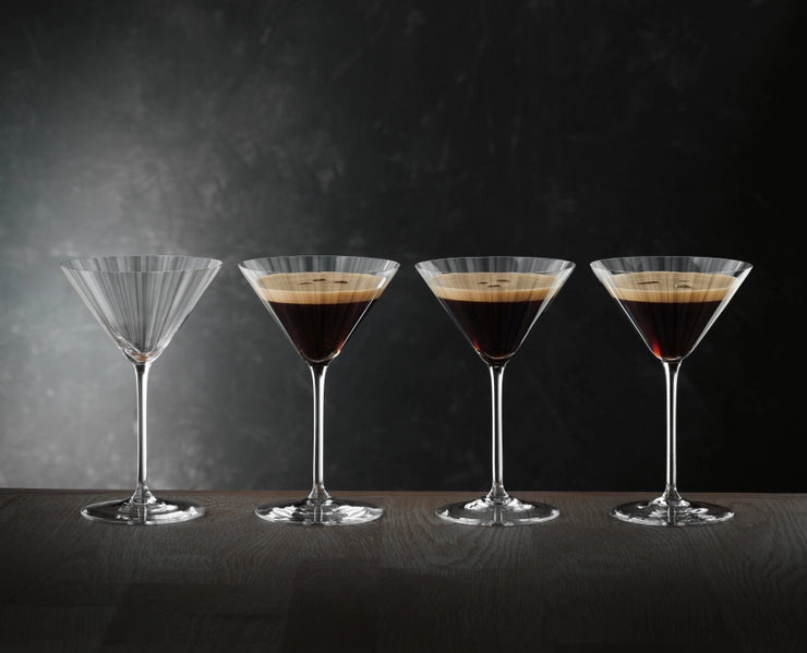 Copas de cristal de Martíni