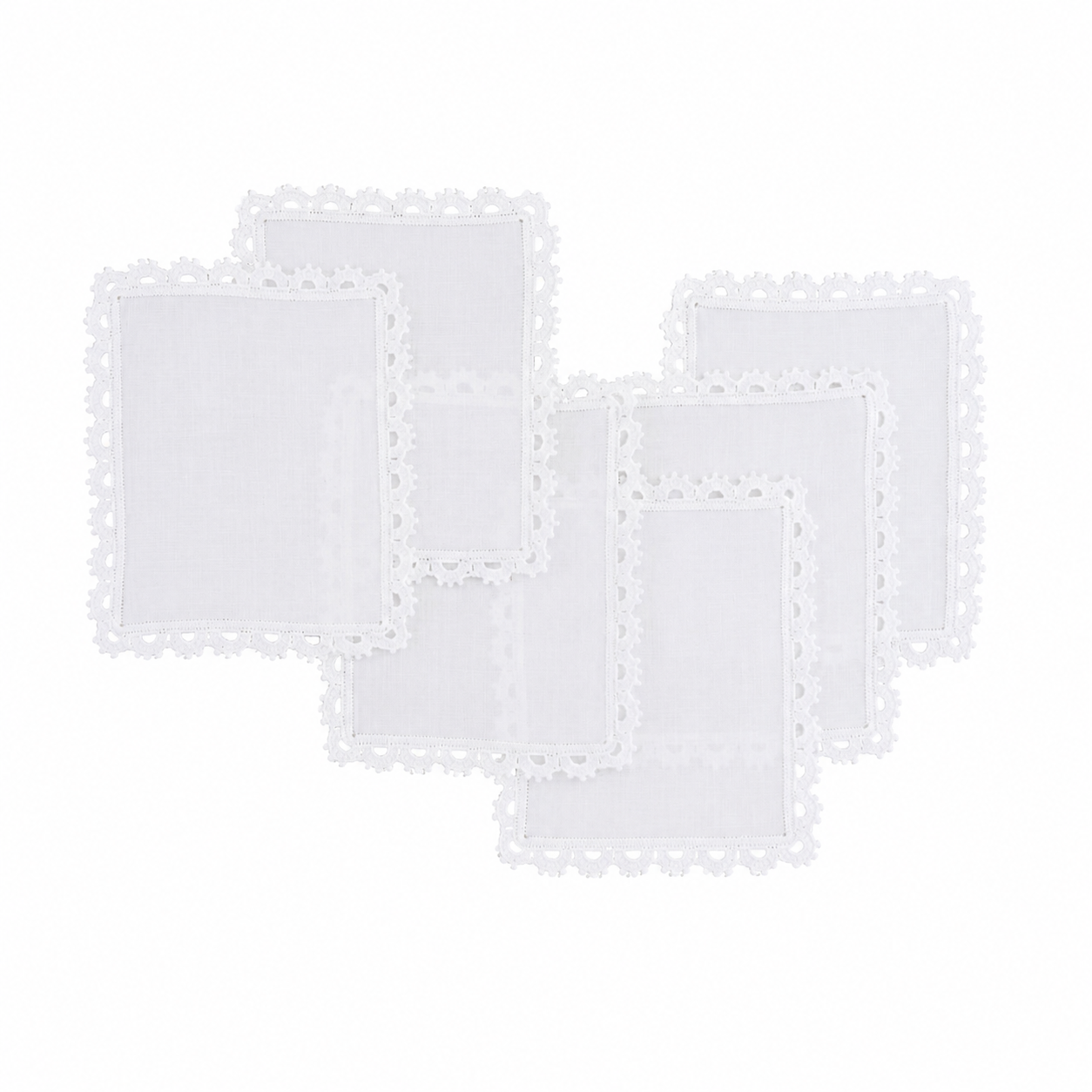 Juego de servilletas cocktail crochet
