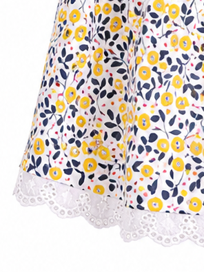 Vestido floreado l Color Amarillo