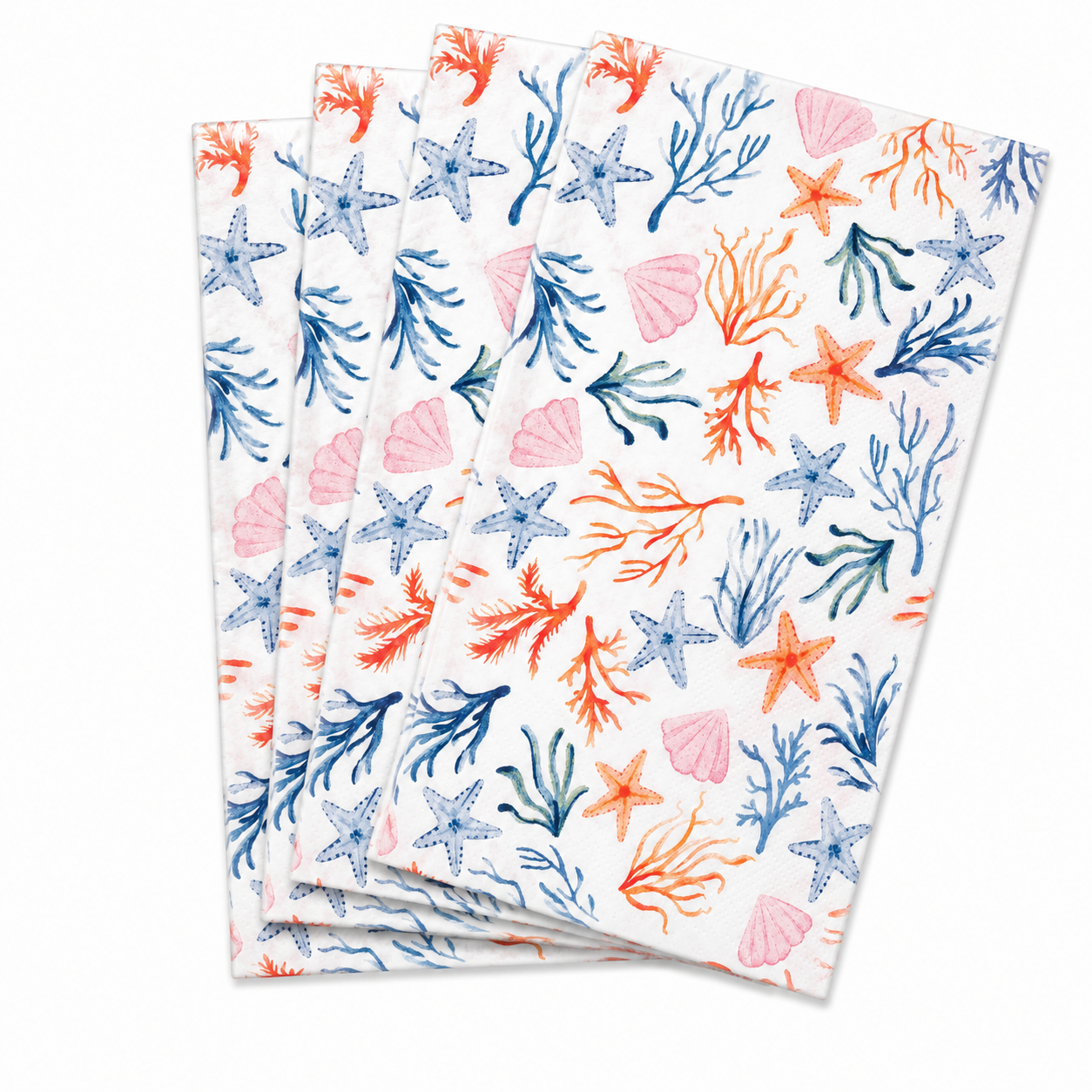 Paquete de Servilletas de papel l Vida marina de colores