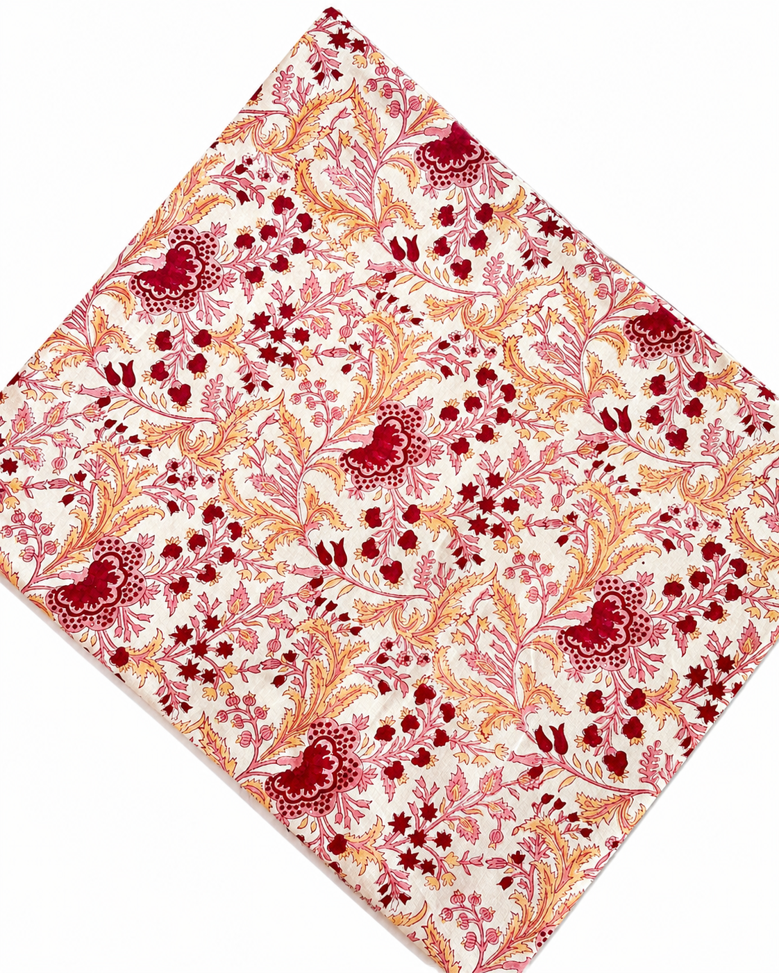 Mantel de algodón rosa