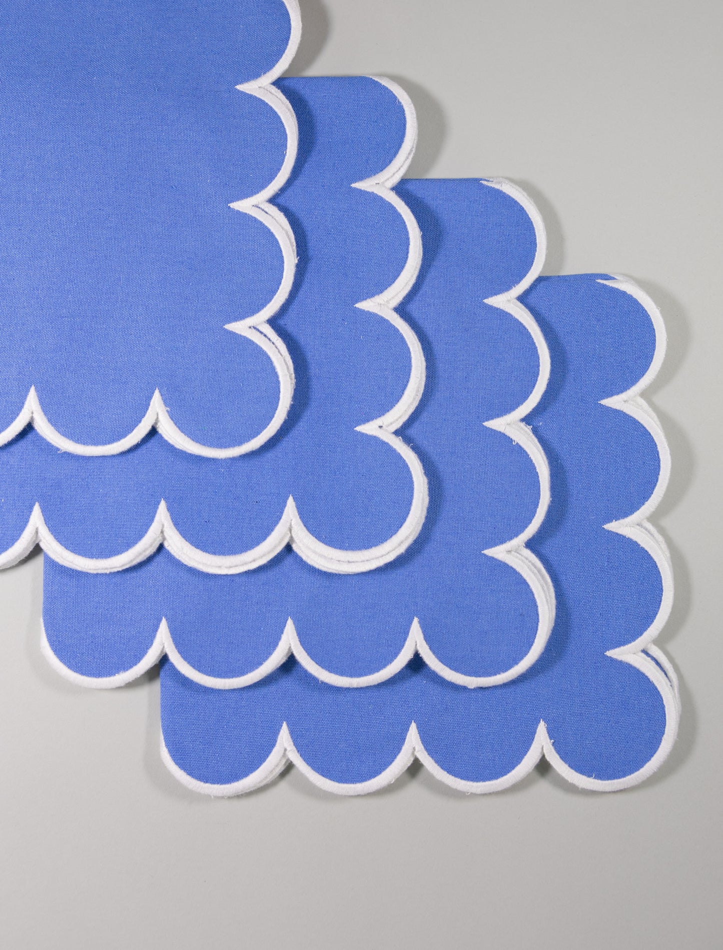 Juego de 4 Servilletas de lino | Color Azul Cielo