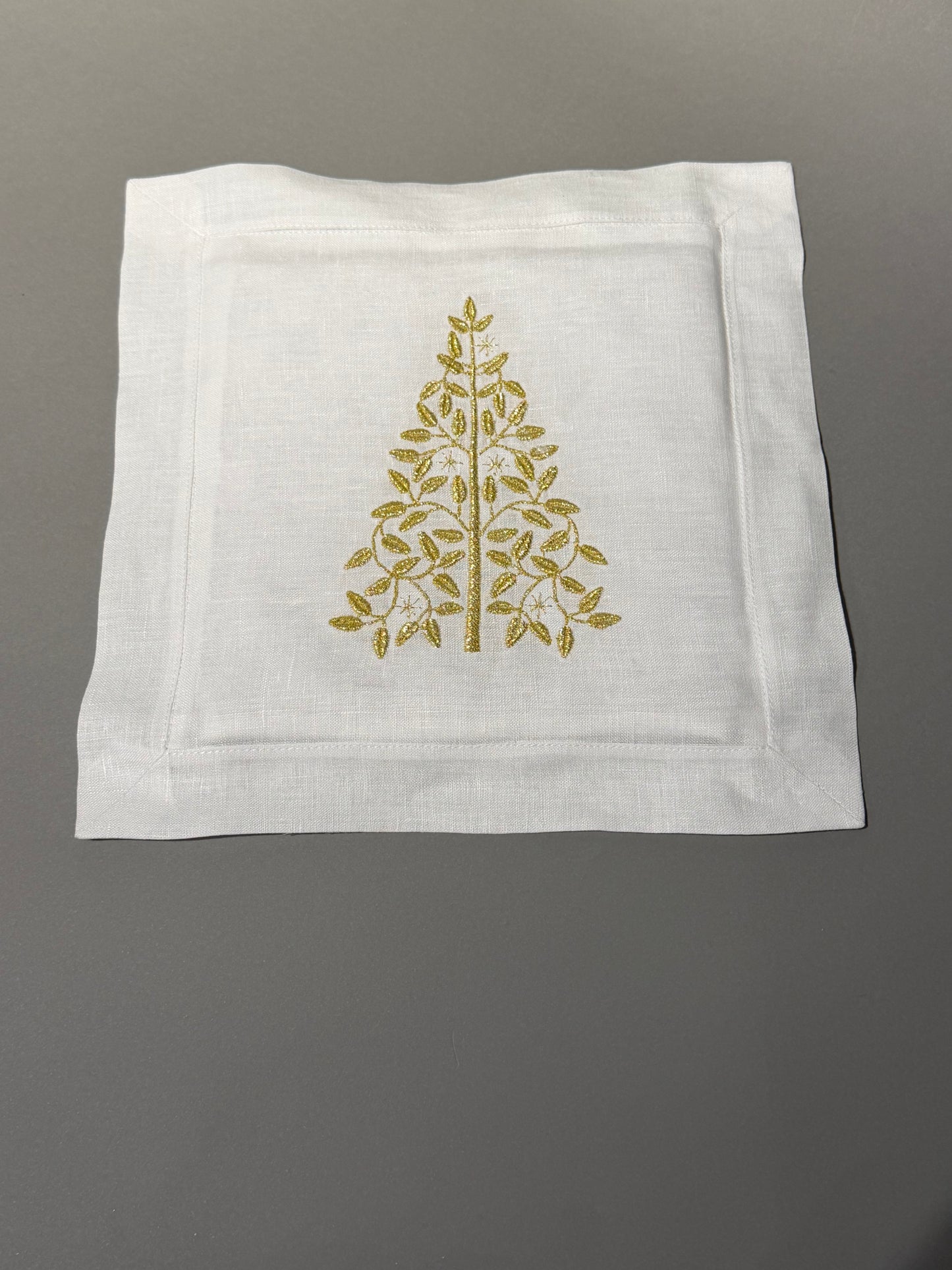 TORTILLERO CUADRADO LINO BLANCO PINO DORADO