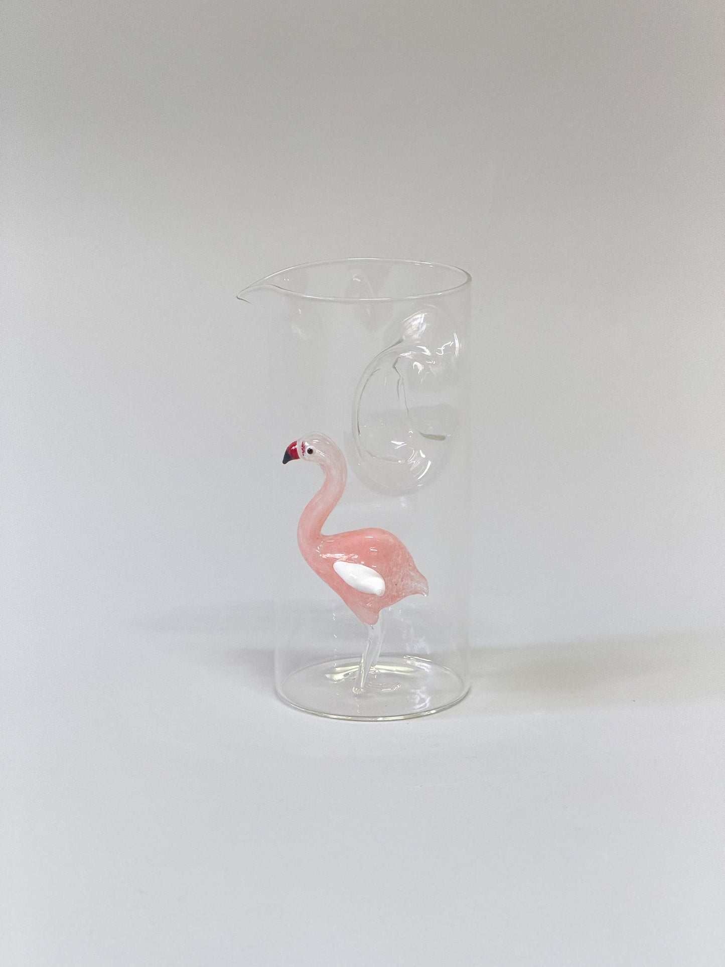 Jarra de cristal flamingo