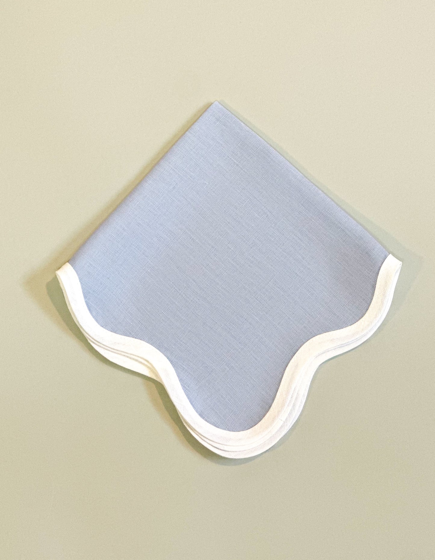 Servilleta de lino azul