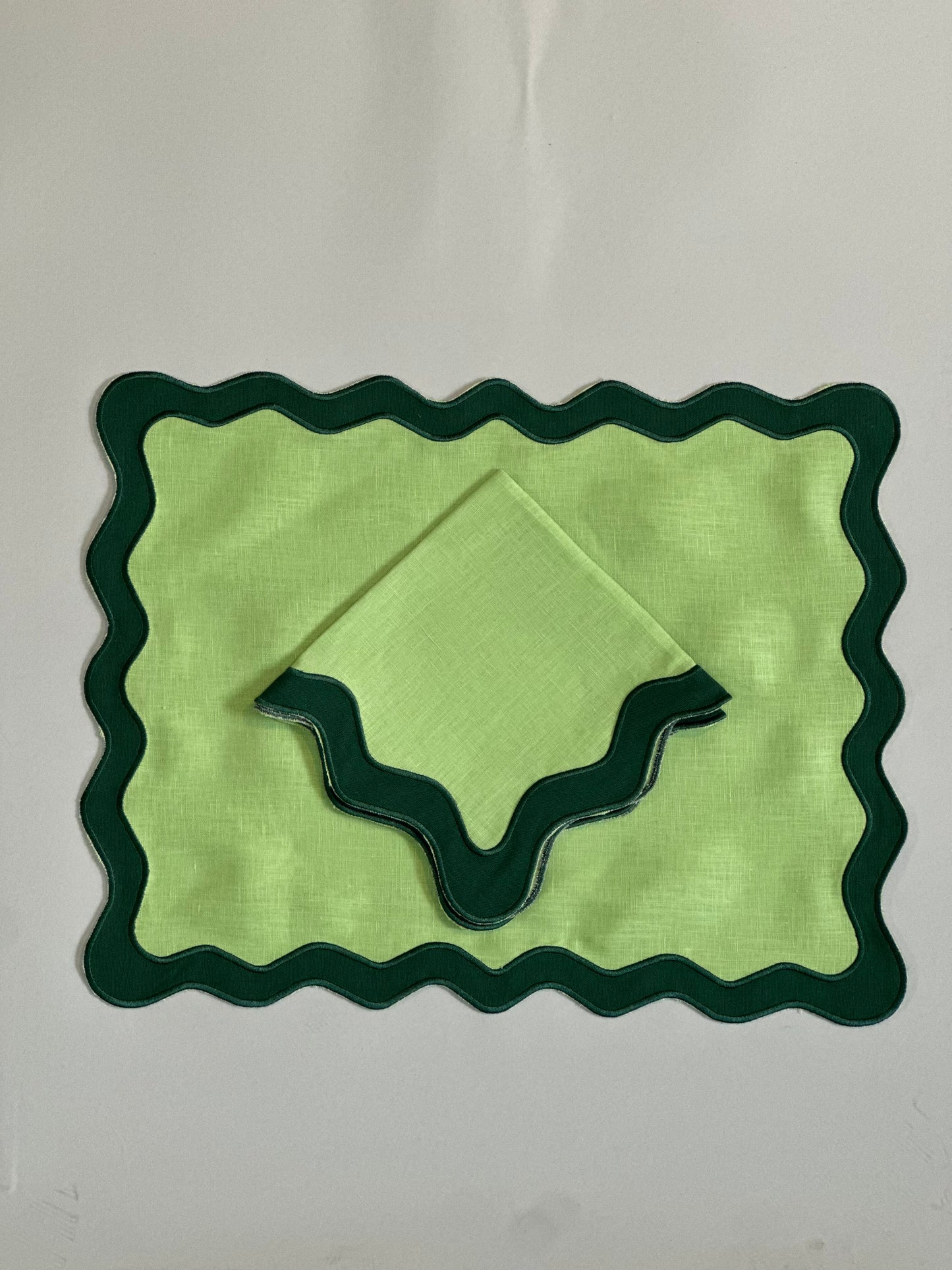 Individuales art Deco Verde