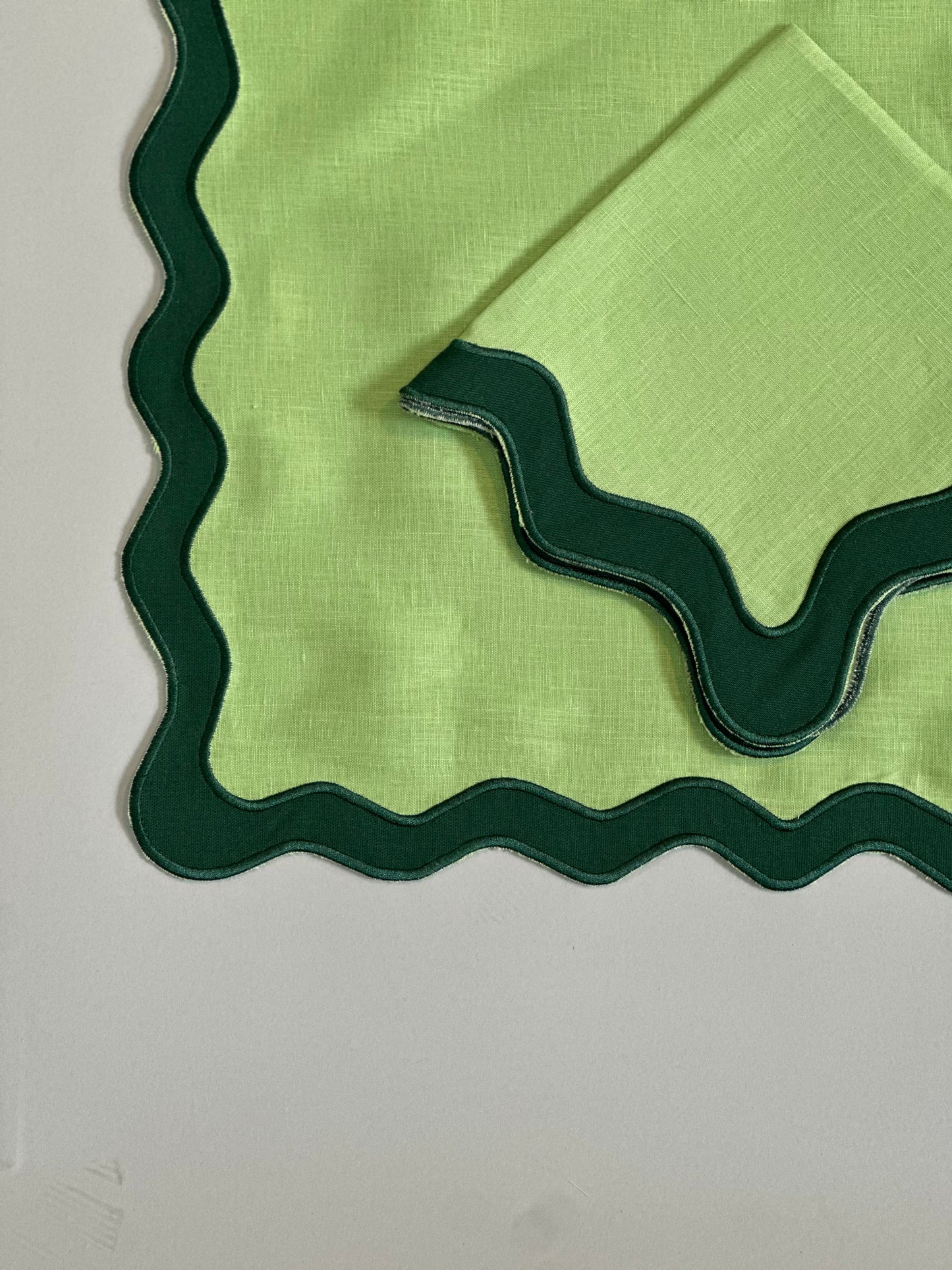 Individuales art Deco Verde