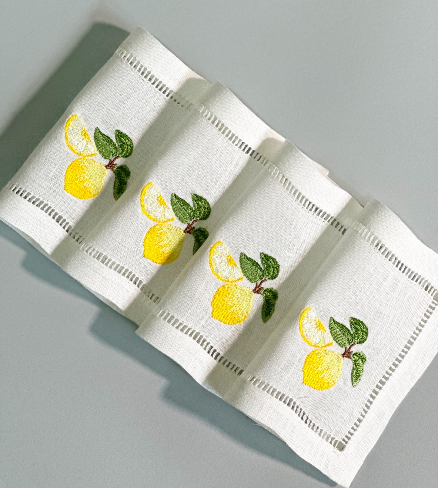 Juego de servilletas de cocktail limones