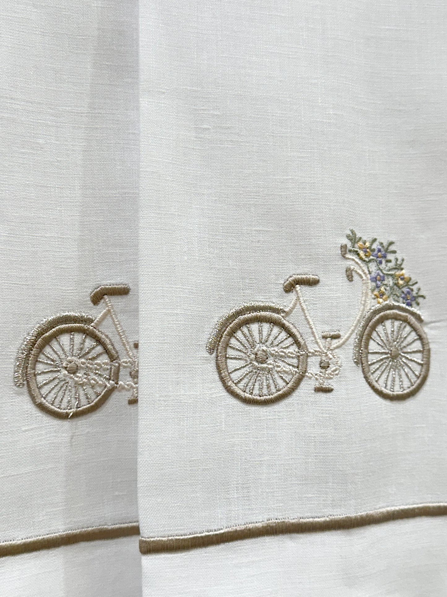 Par de toallas de mano bicicleta