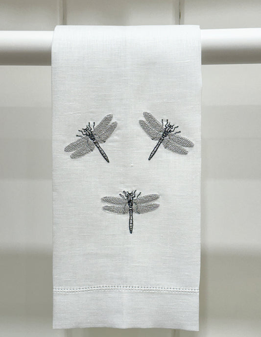 Par toallas de lino libélula