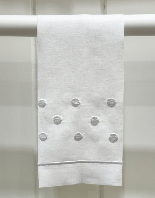 Par toallas de lino puntos