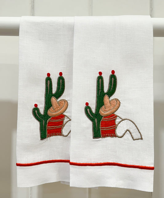 Par de toallas de mano campesino