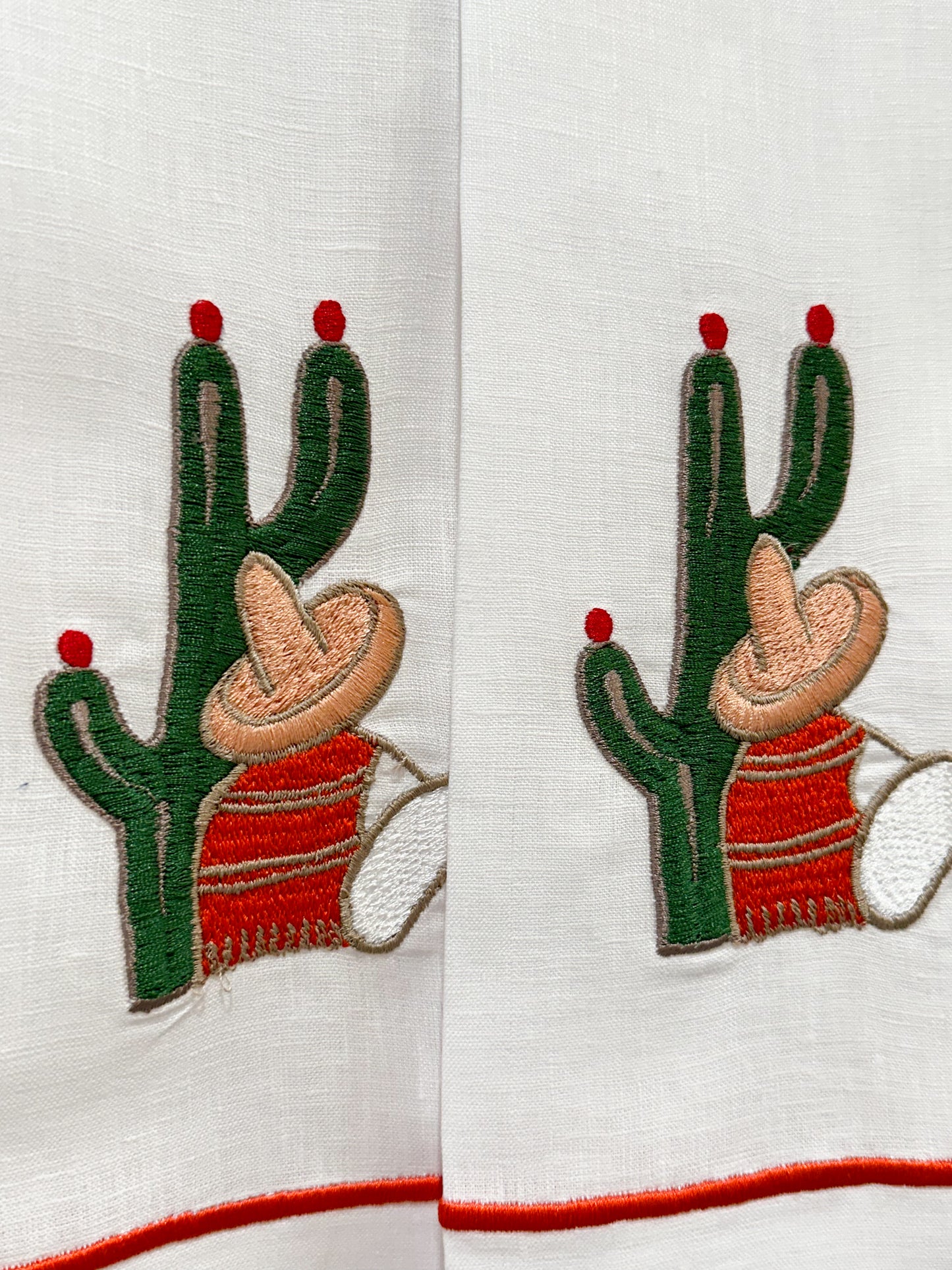 Par de toallas de mano campesino