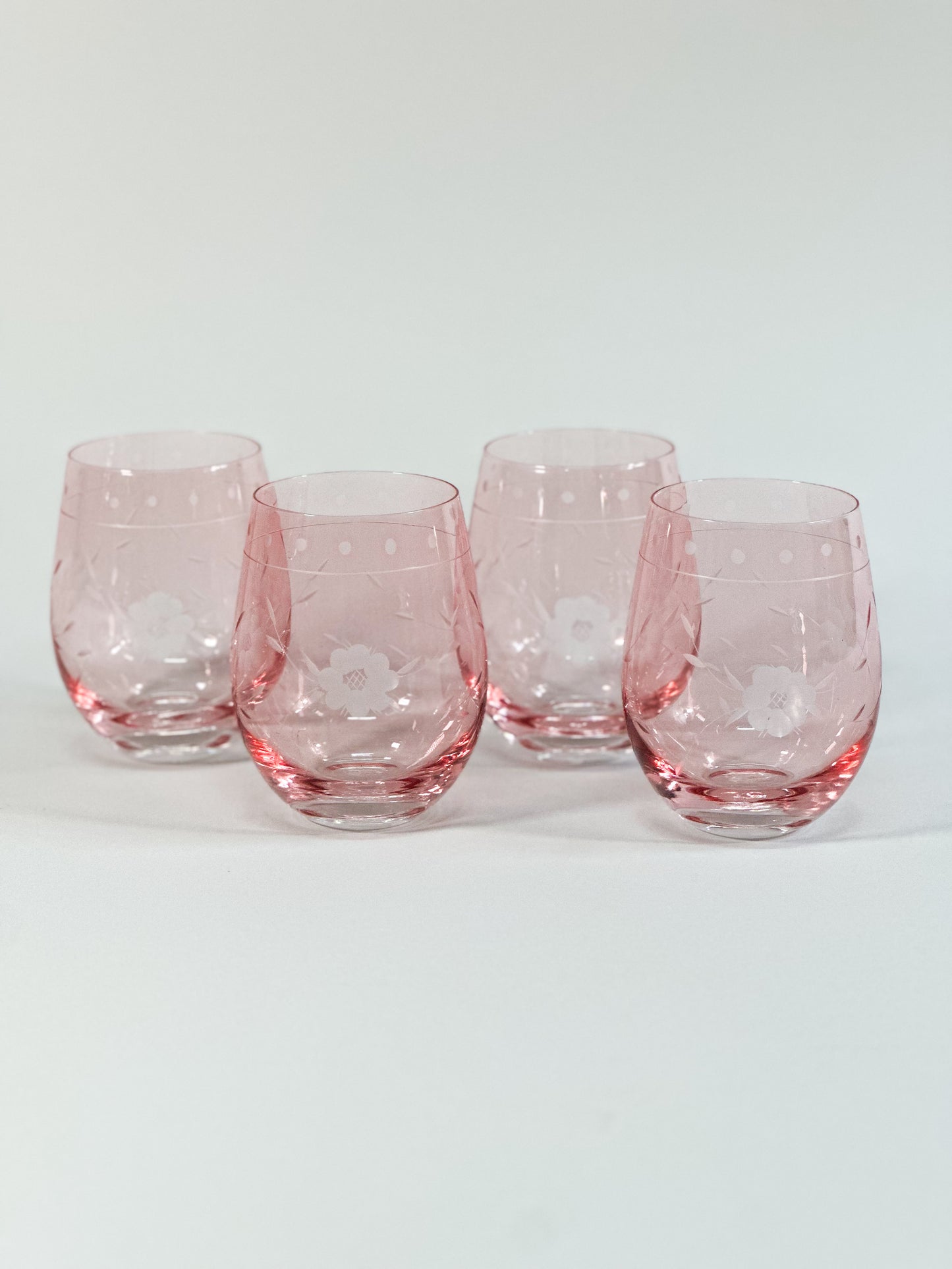 vaso copa pepita rosa