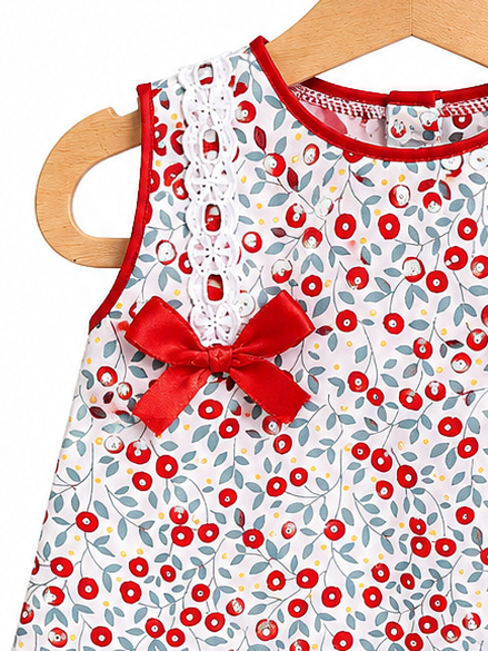 Vestido floreado l Color Rojo