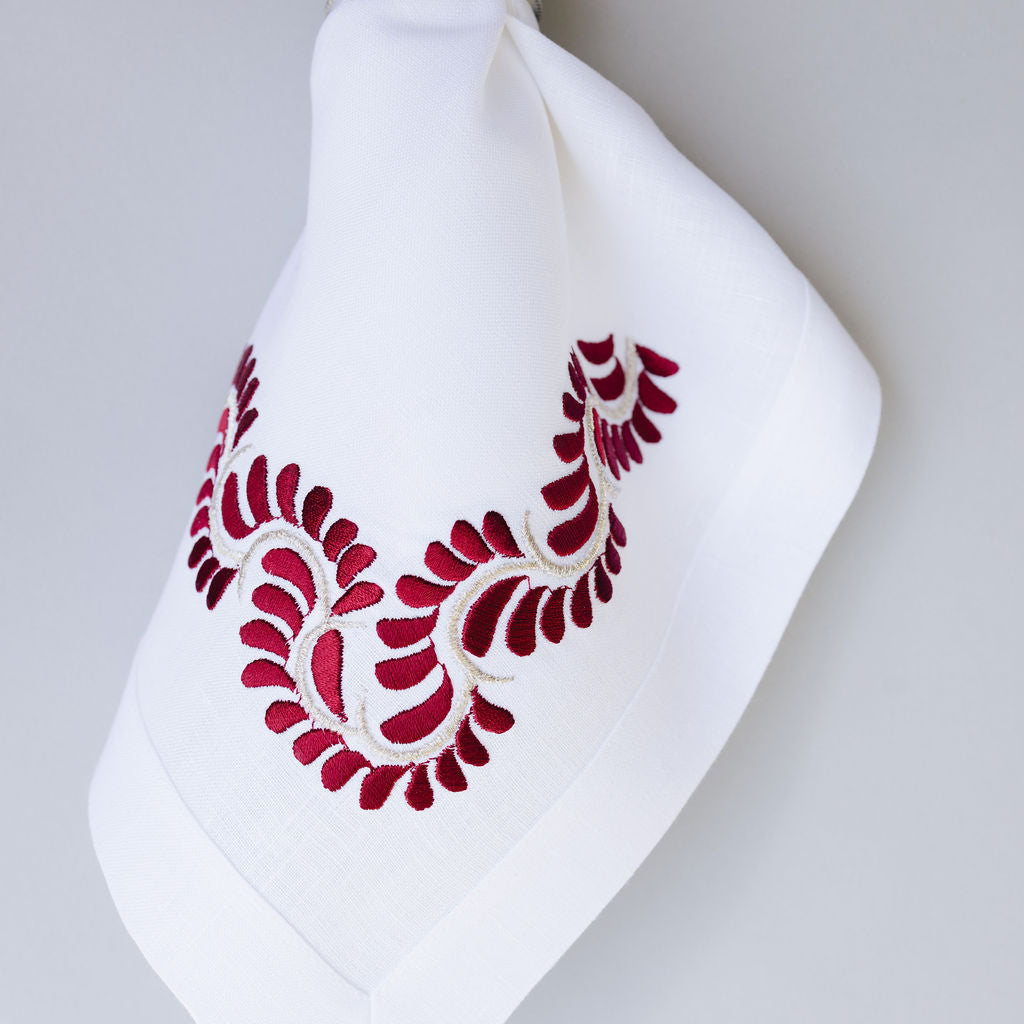 Juego de Individuales bordado talavera vino