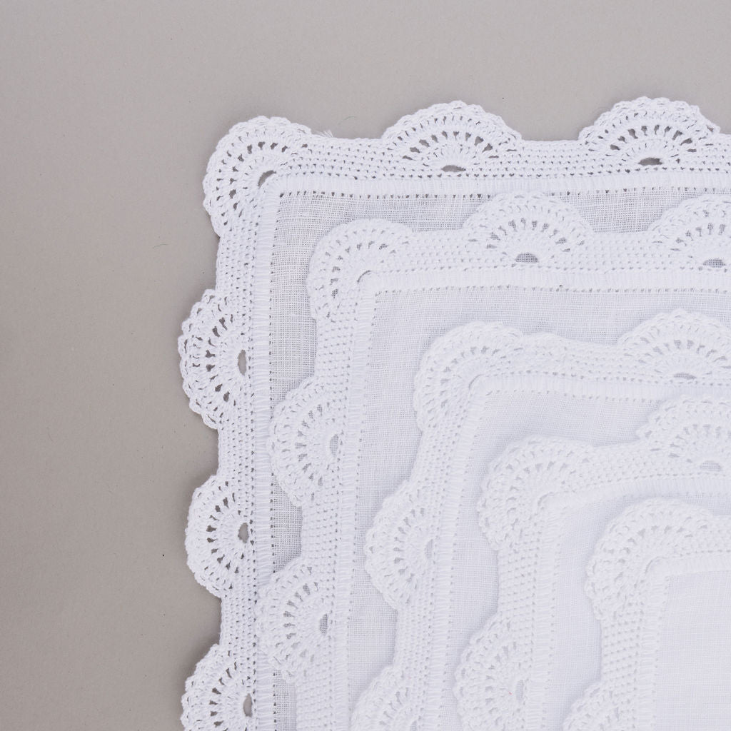 Juego de 5 charoleros crochet