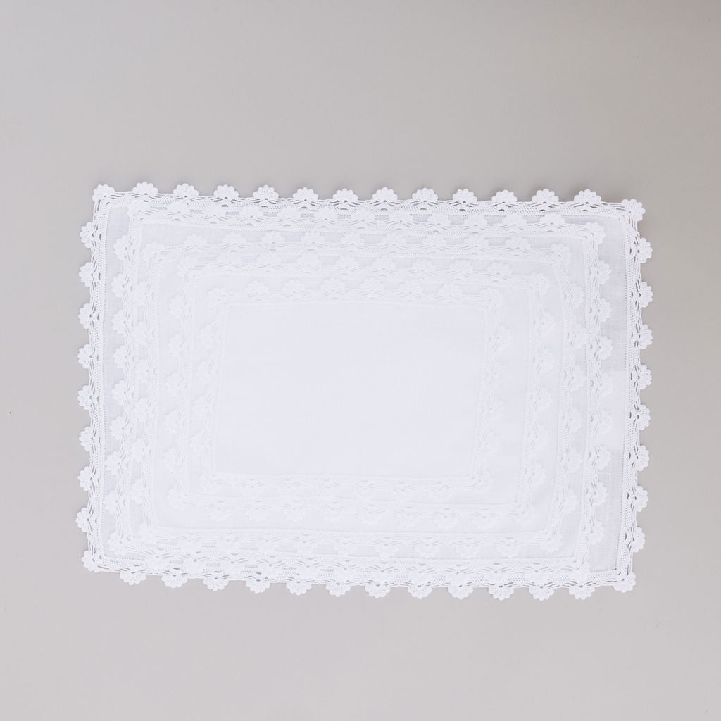Juego de 5 charoleros crochet