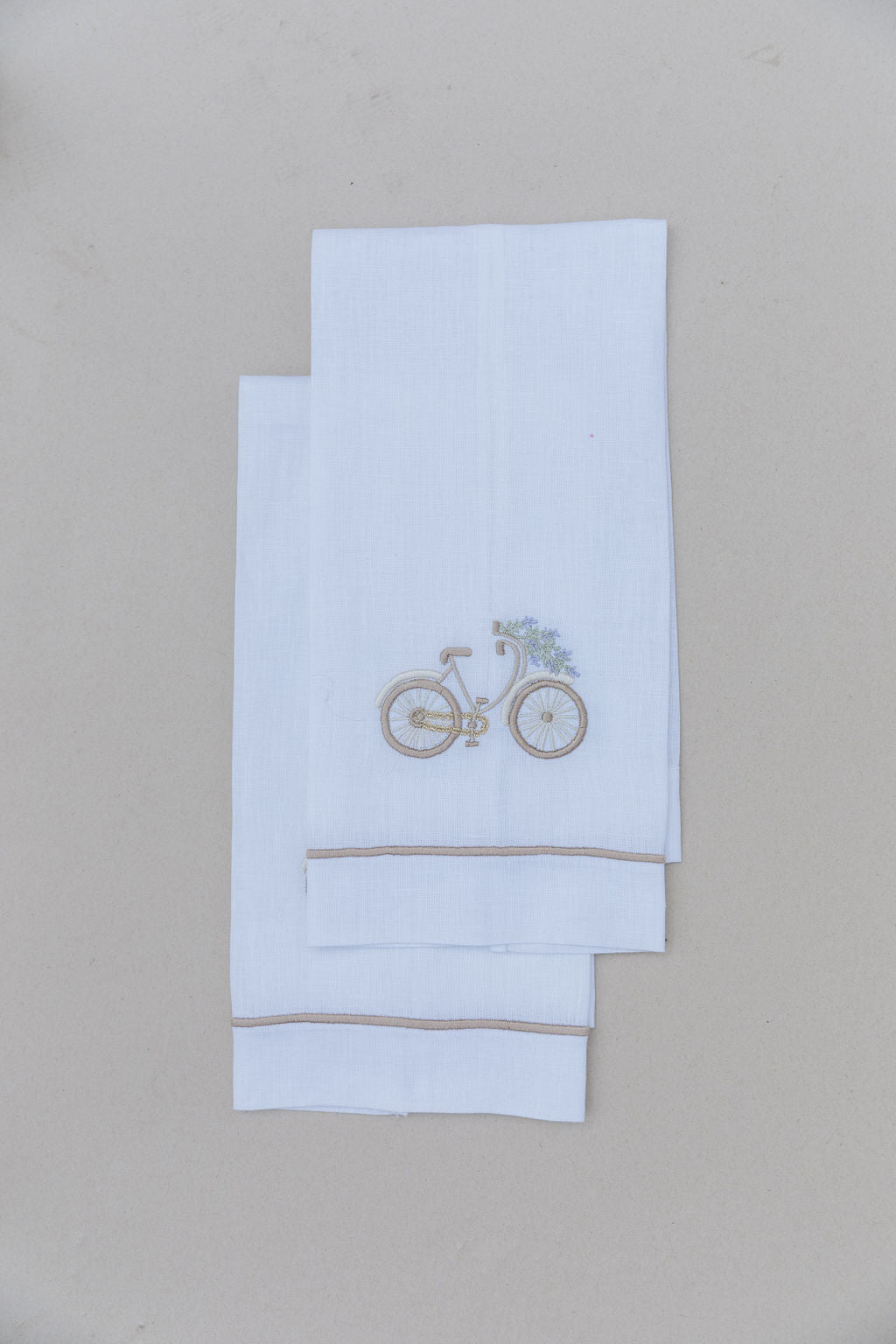 Par de toallas de mano bicicleta