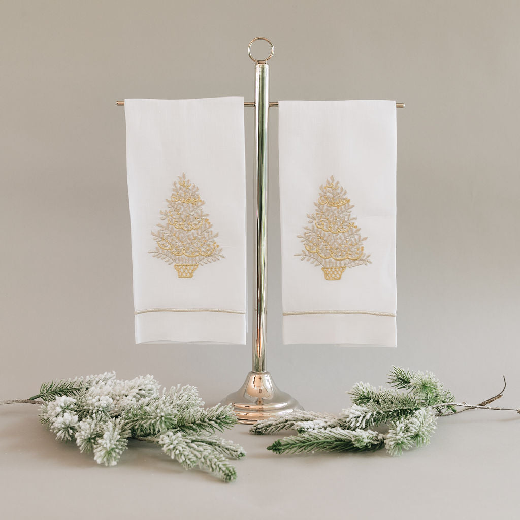 Toallas de mano pino dorado