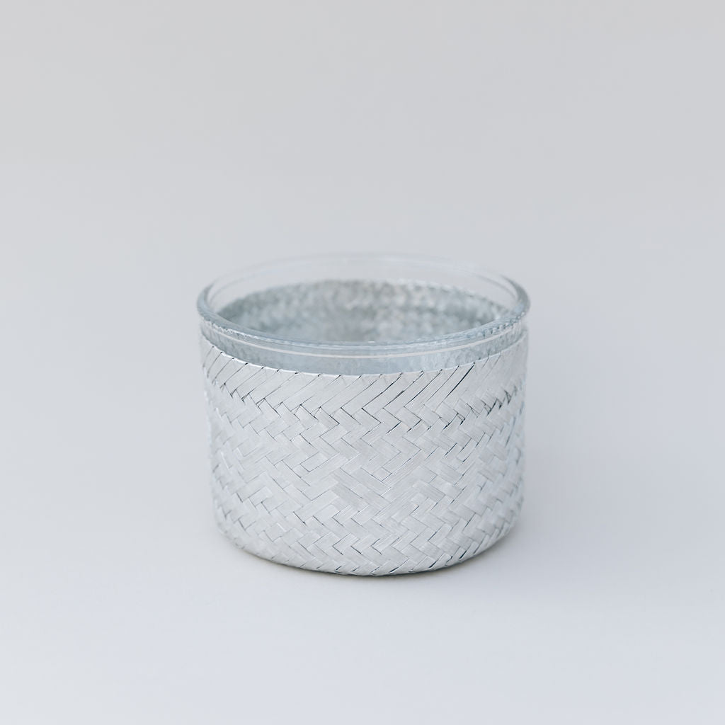 Salsera de aluminio trenzado