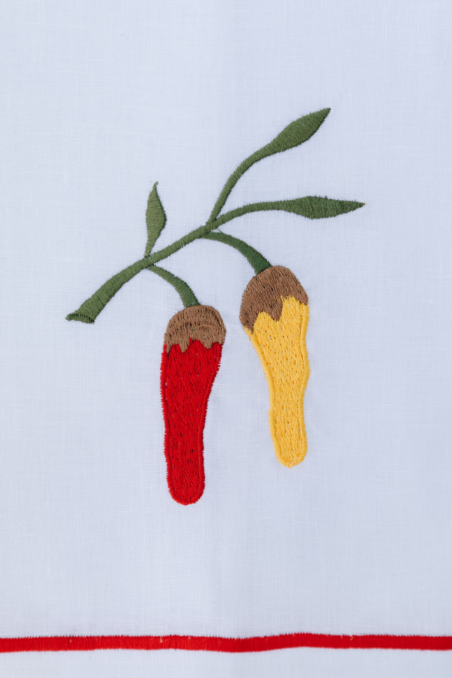 Par de toallas de lino chiles