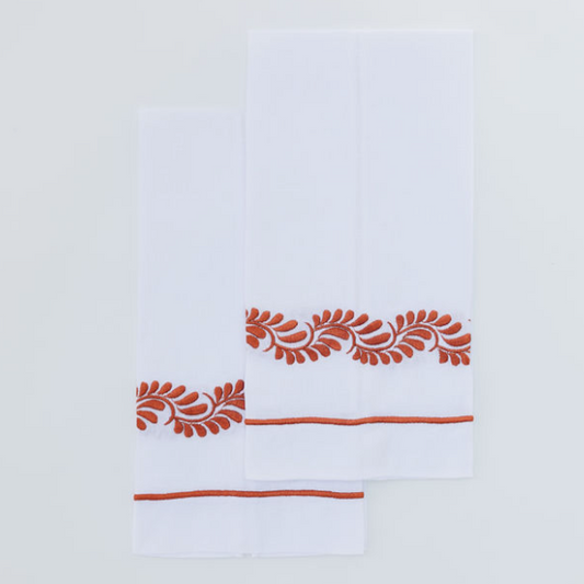 Par de toallas de mano Talavera