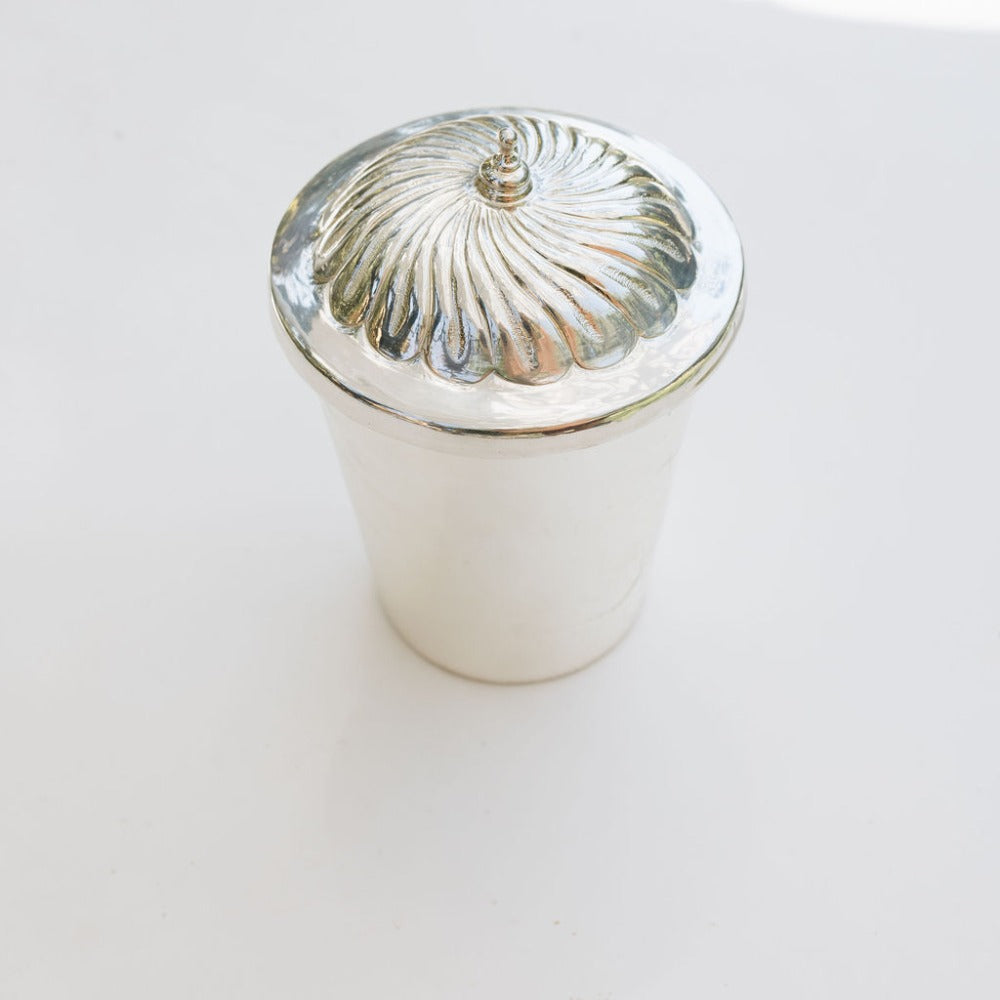 PORTA HELADO C/ TAPA REPUJADA