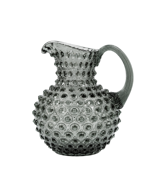 Jarra con relieve de bolitas Grande l Humo