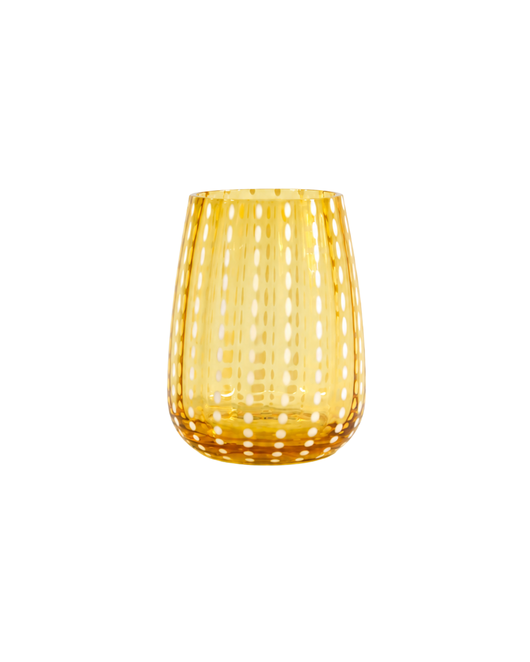 Juego de 4 vasos de cristal l Color Ambar