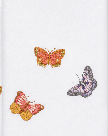 Par de toallas de lino l Mariposas colores