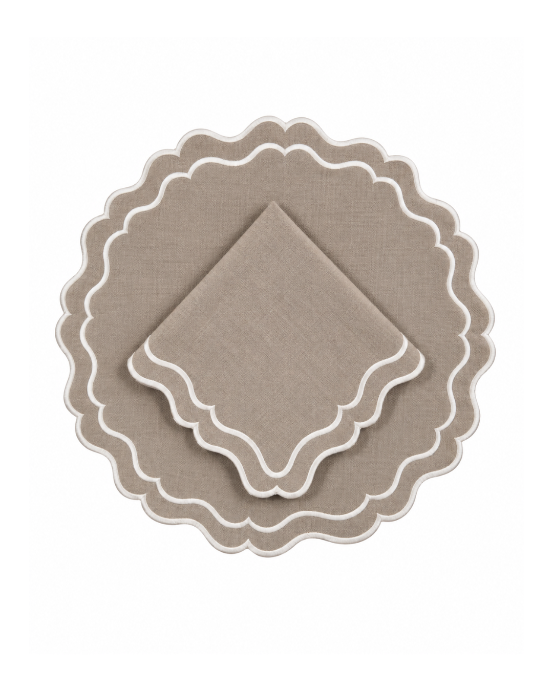 Set of 4 Placemats with Napkin Waterproof | Light Blue
