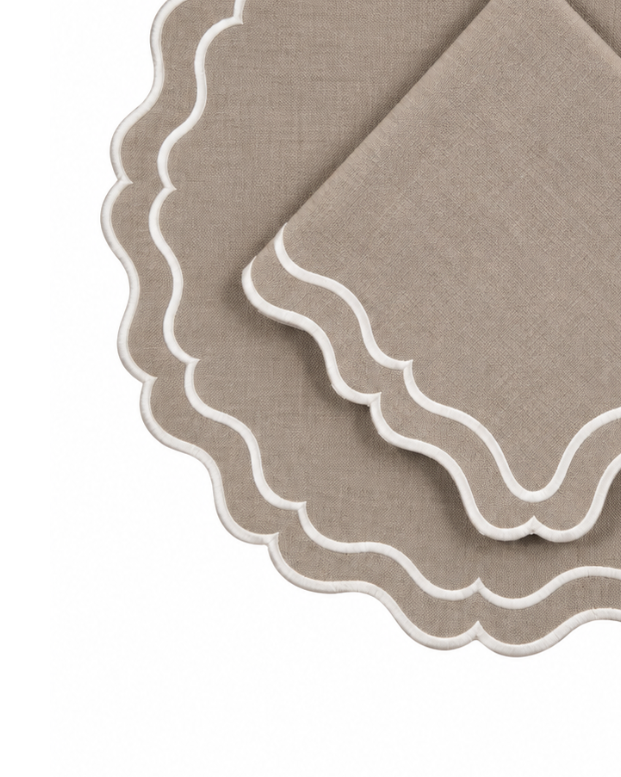 Set of 4 Placemats with Napkin Waterproof | Light Blue