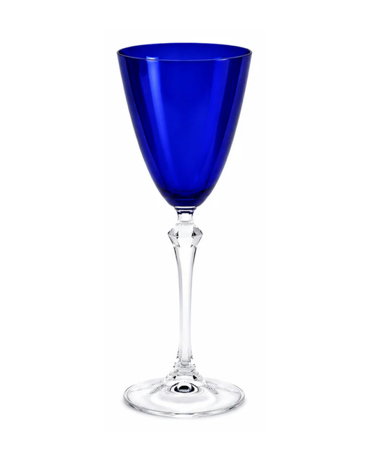 Juego 4 copas de cristal l Color Azul