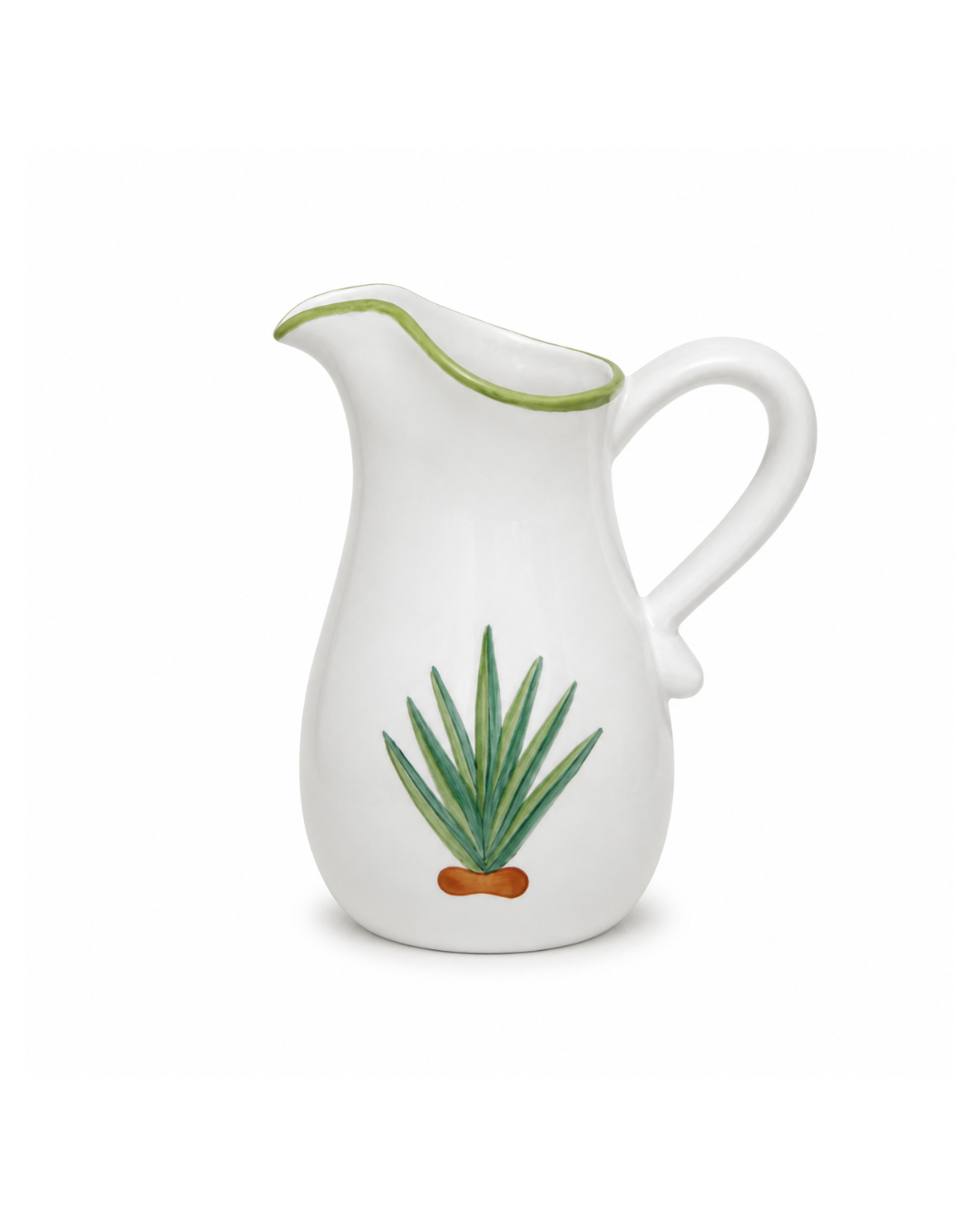 Jarra de cerámica, pintada a mano l Agave