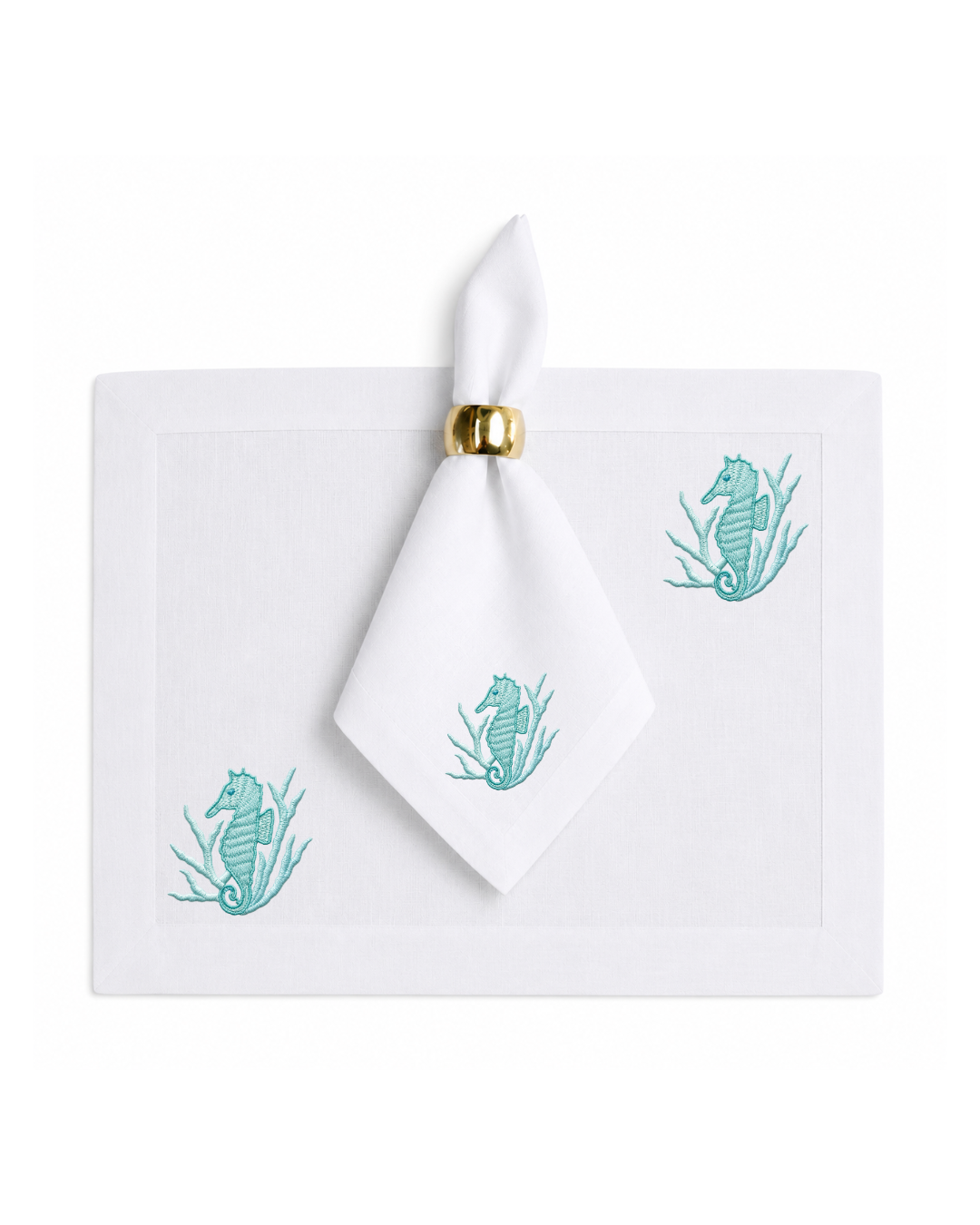 Bordado de Caballito de Mar | Aqua