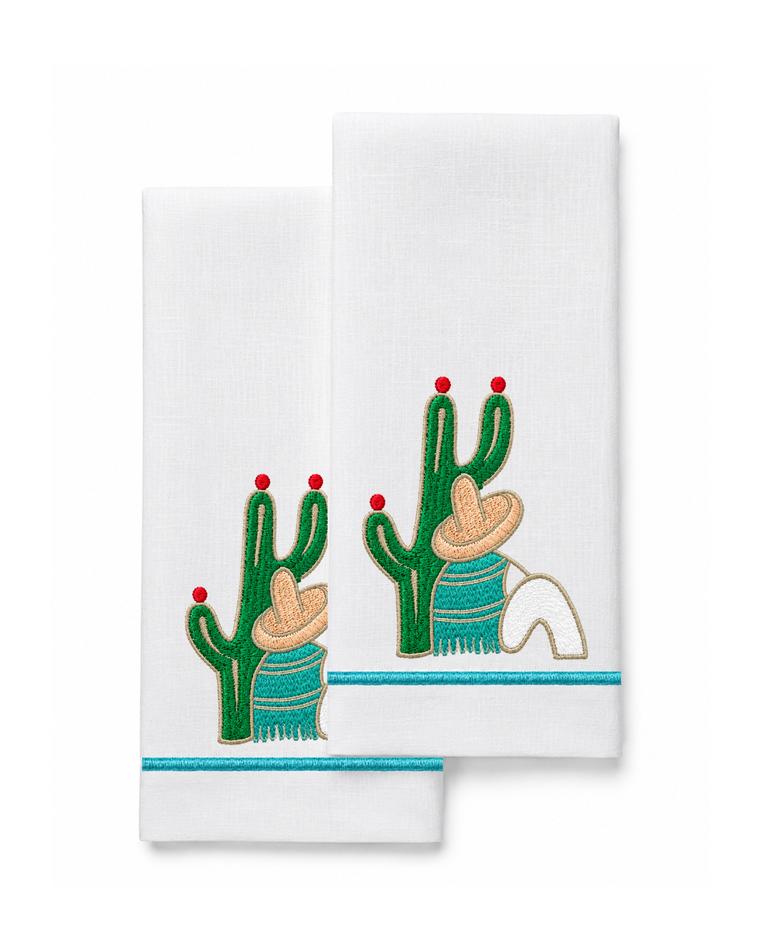 Bordado de Campesino con nopal l Aqua
