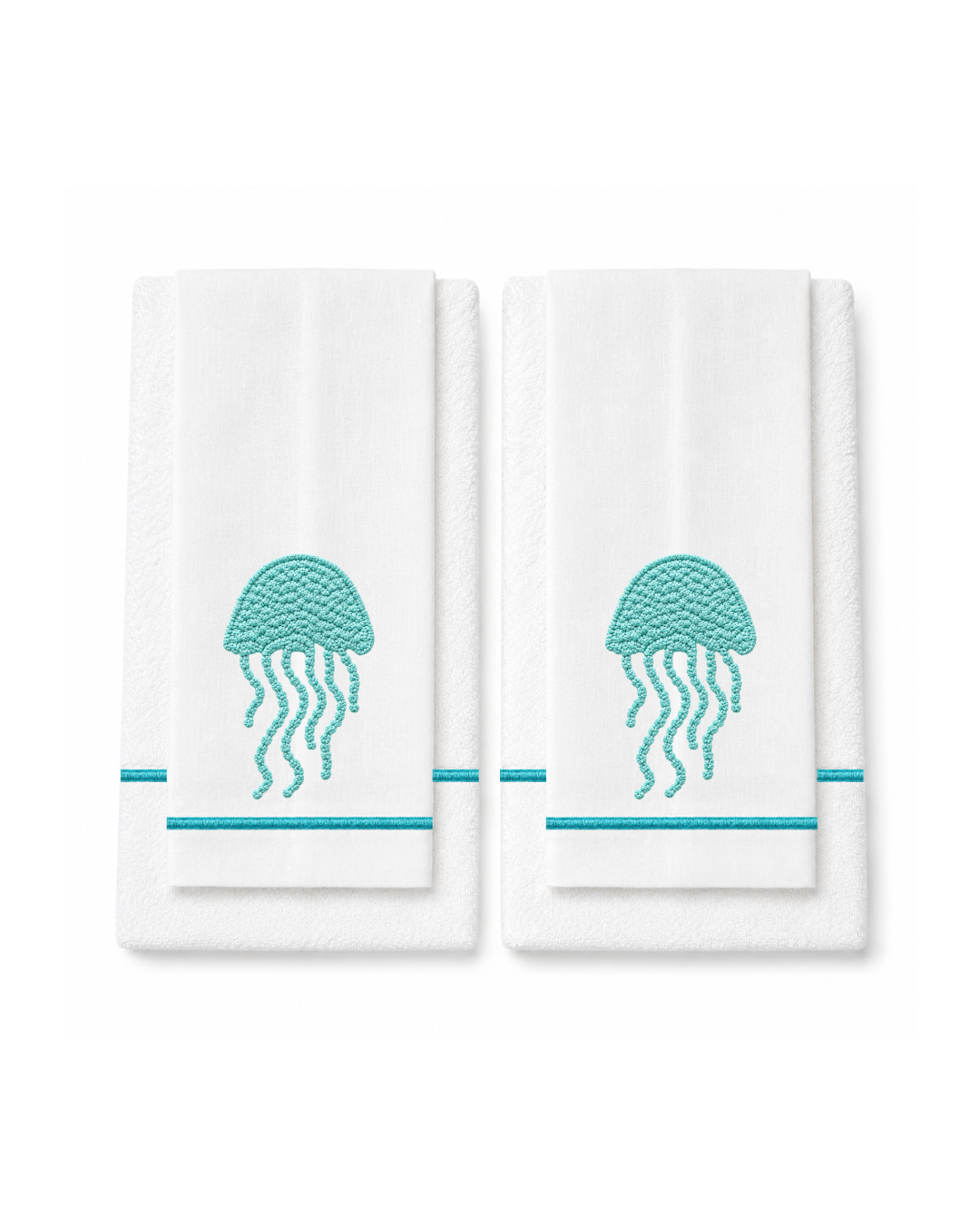 Bordado de Medusa l Azul Aqua