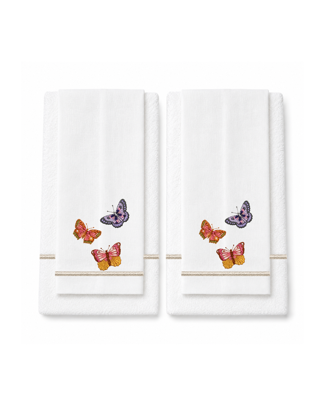 Bordado de Mariposas colores 2