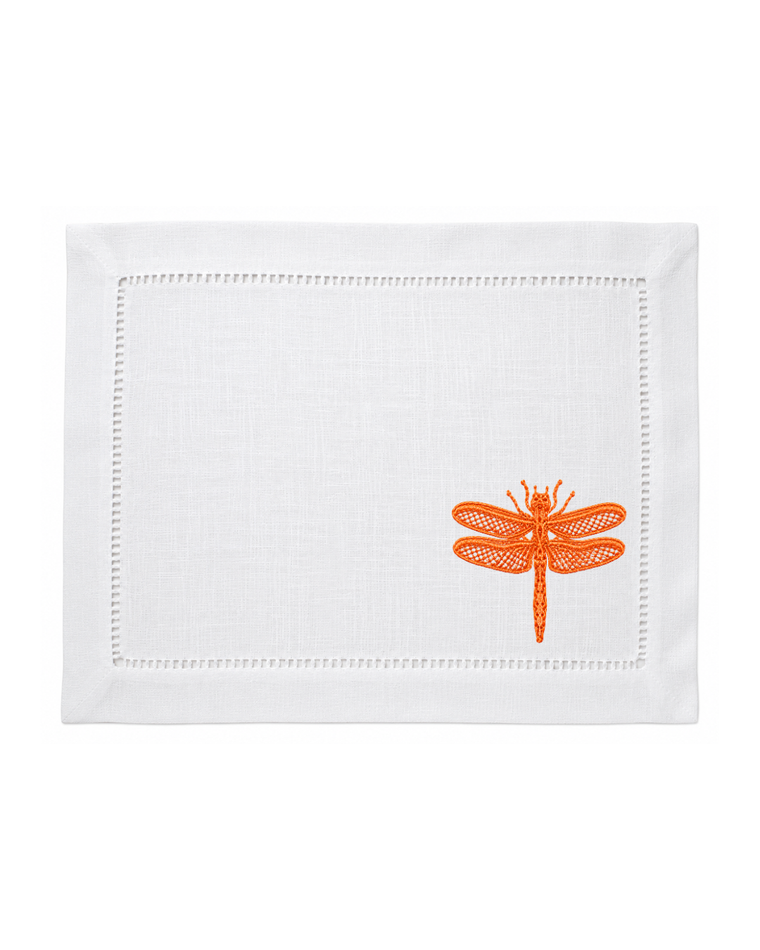 Bordado de Libélulas Naranjas