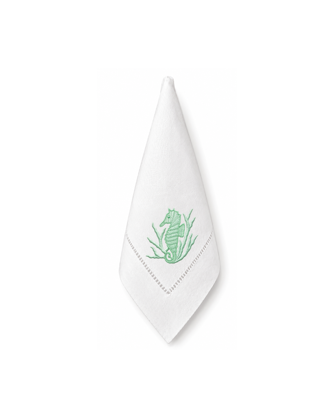 Bordado de Caballito de Mar | Verde Menta