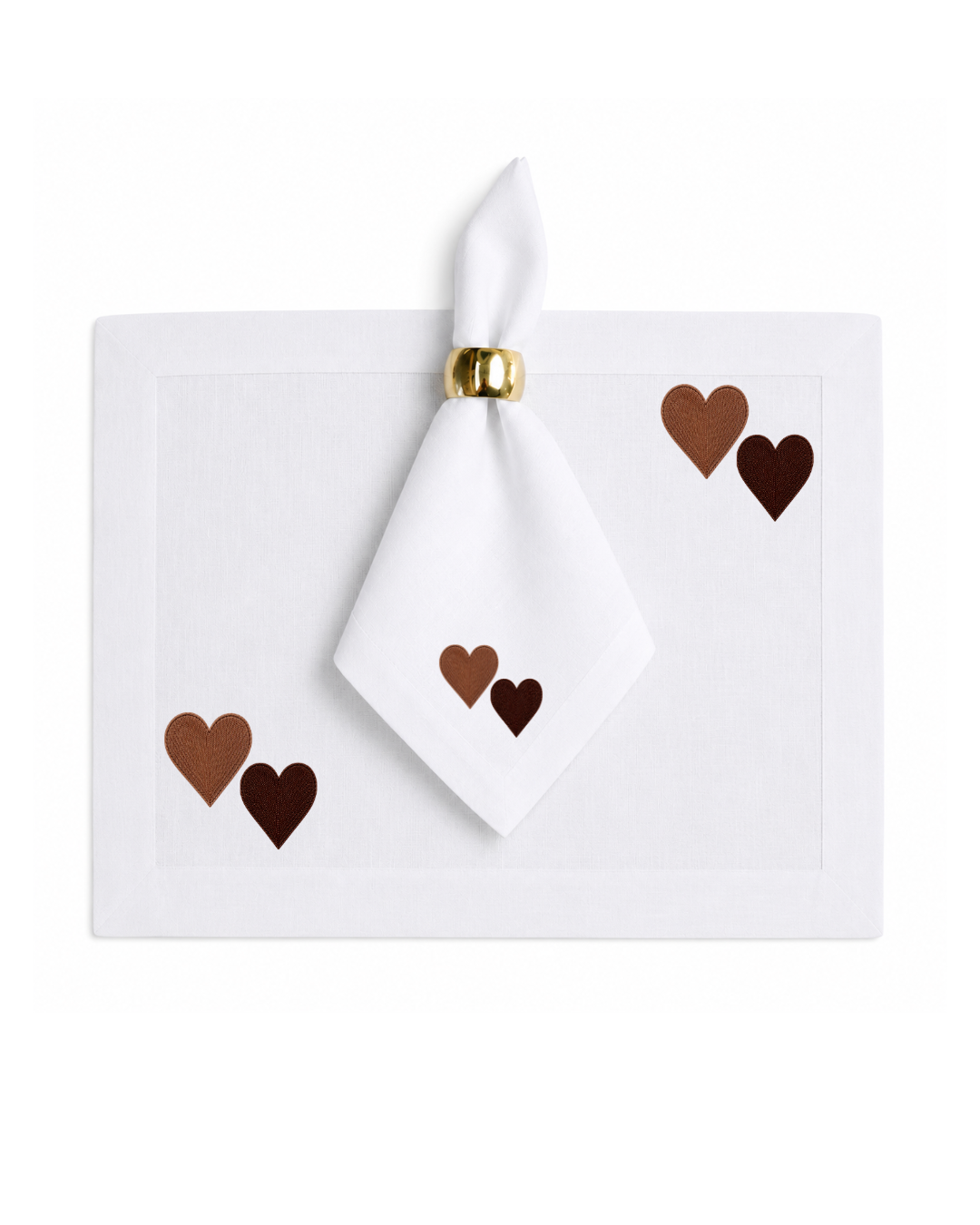 Bordado de Corazones l Café