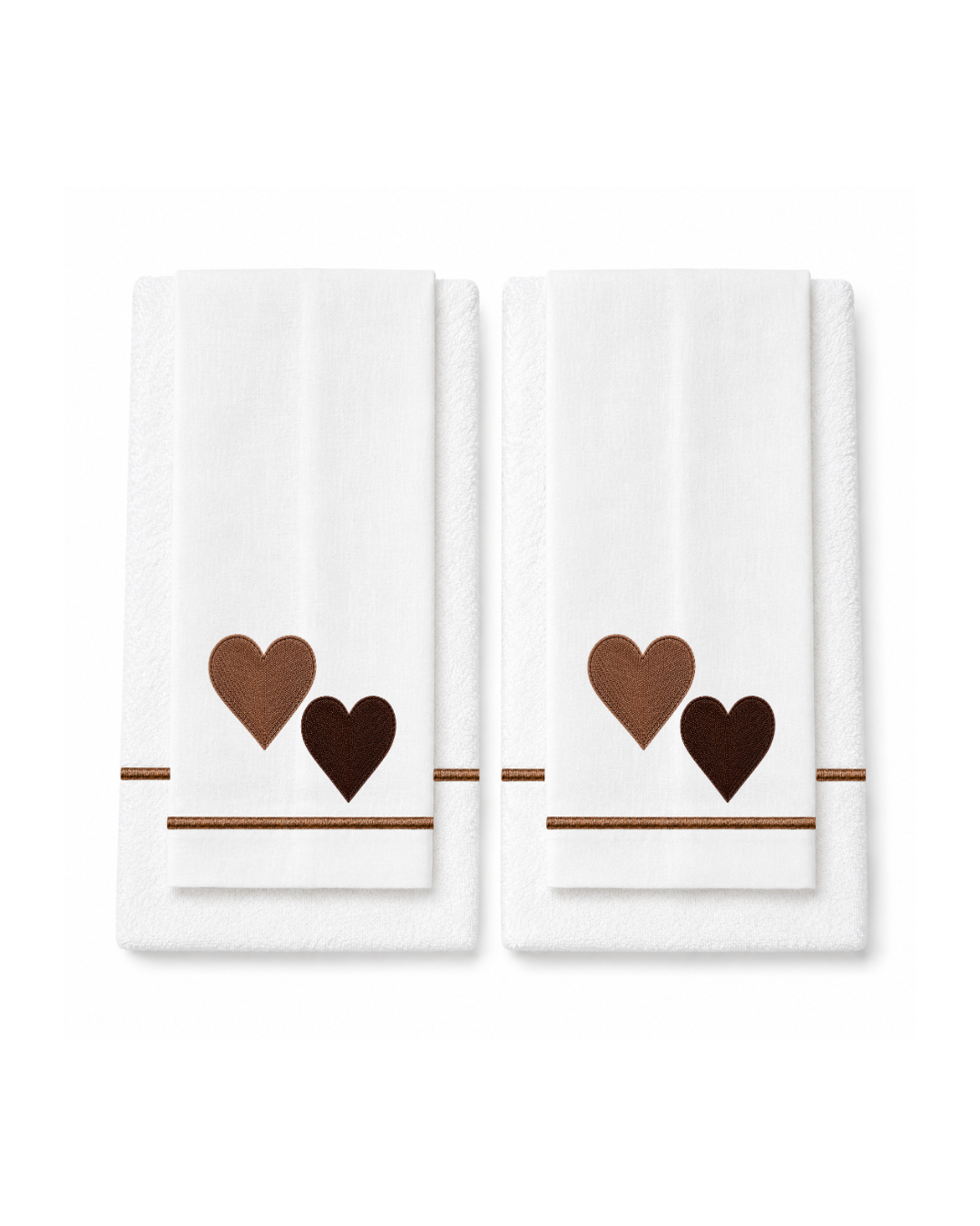 Bordado de Corazones l Café