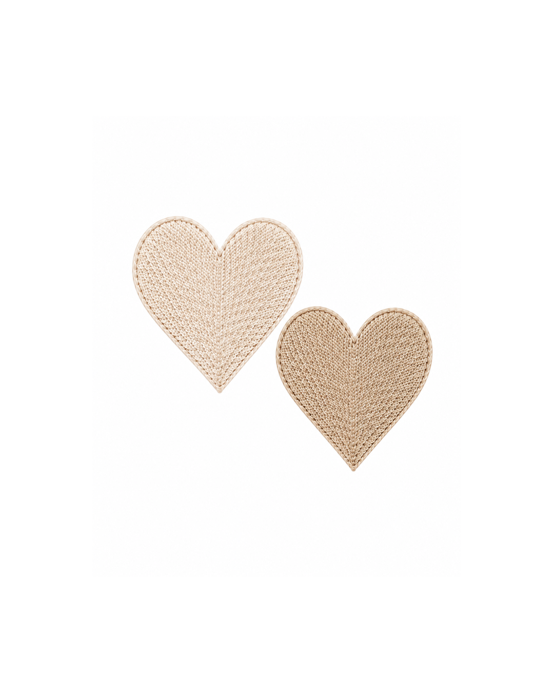 Bordado de Corazones l Beige