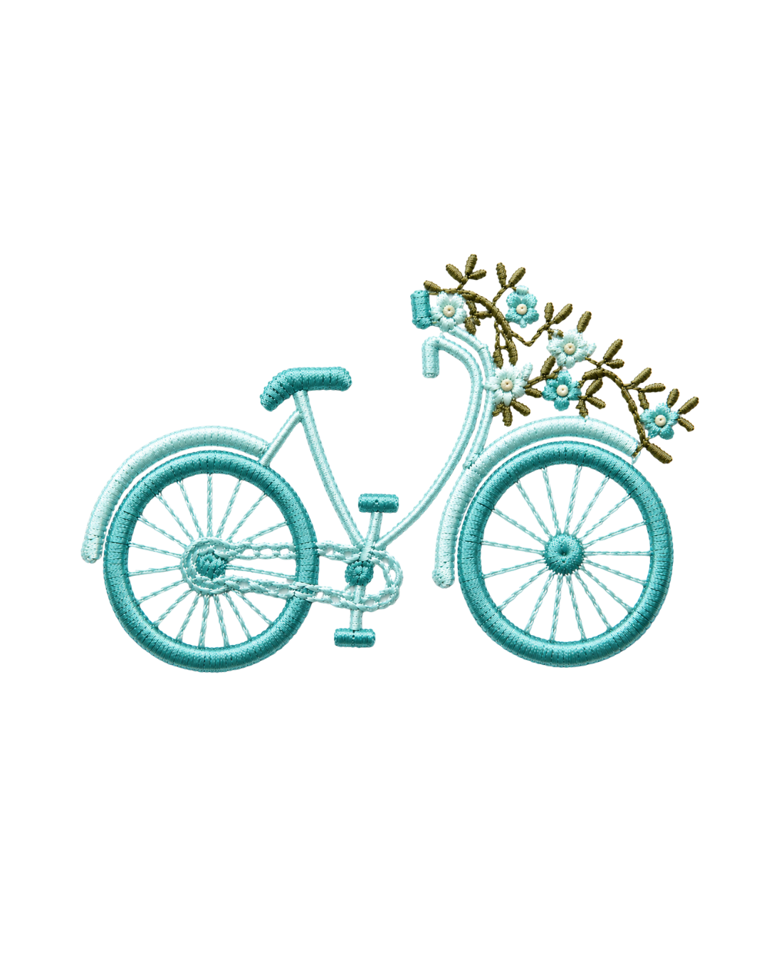 Bordado de Bicicleta l Aqua