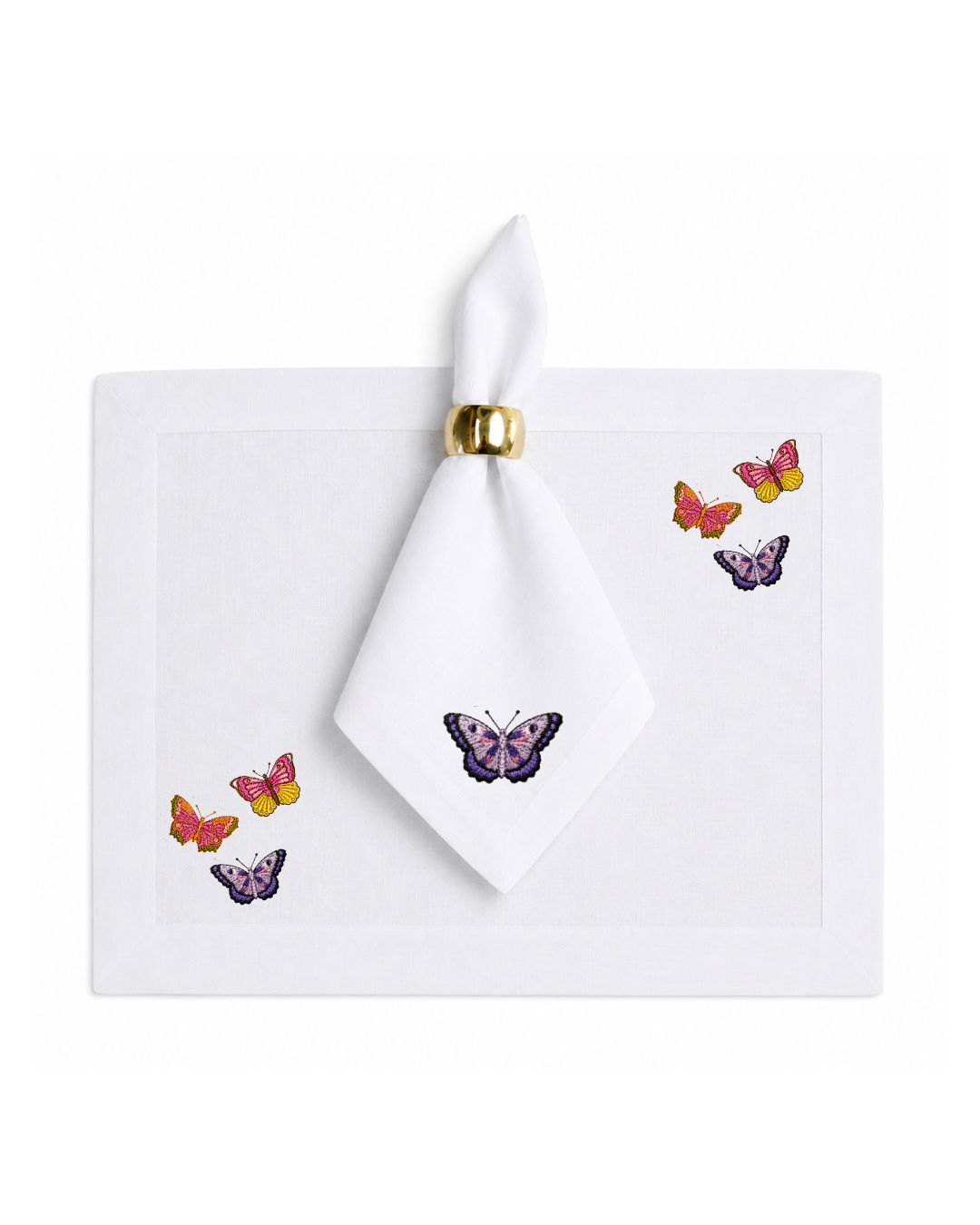 Bordado de Mariposas colores 1