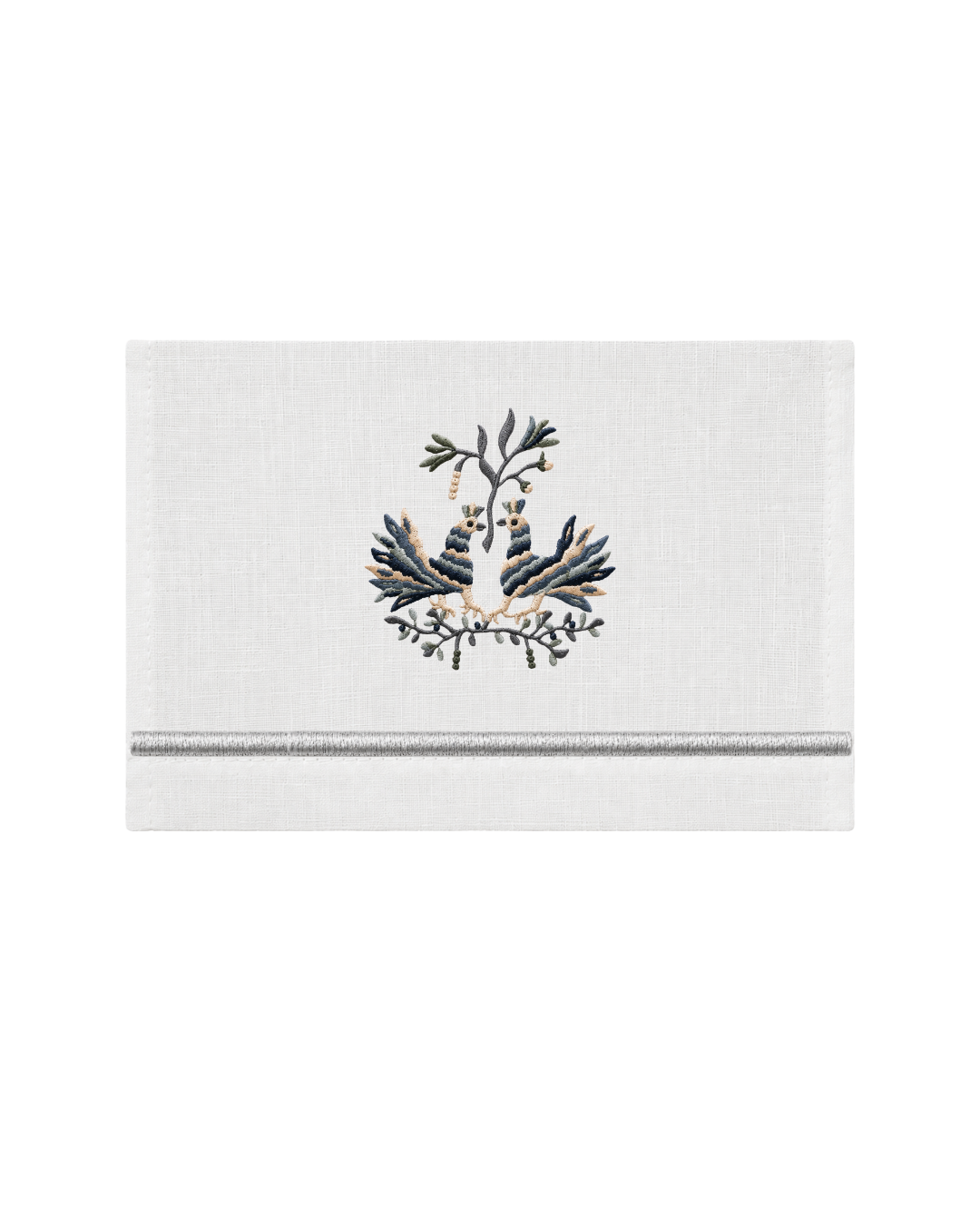 Bordado de Tenango Pavo Real l Gris