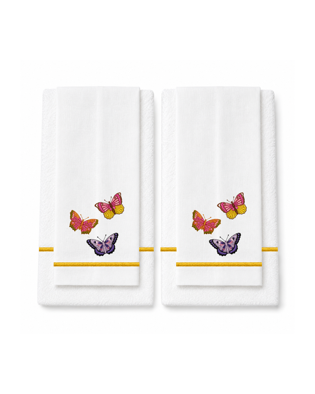 Bordado de Mariposas colores 1